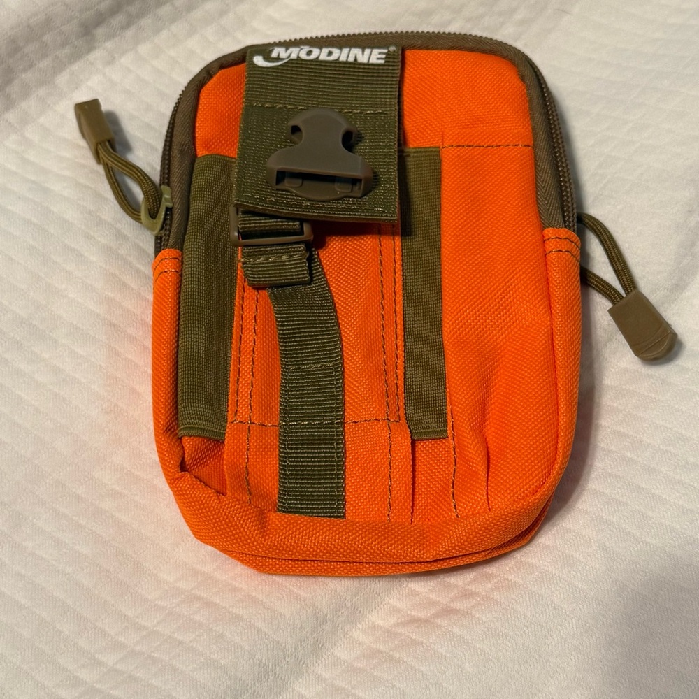 Modine Orange and Brown Men's Tool Bag - Picture 2 of 4